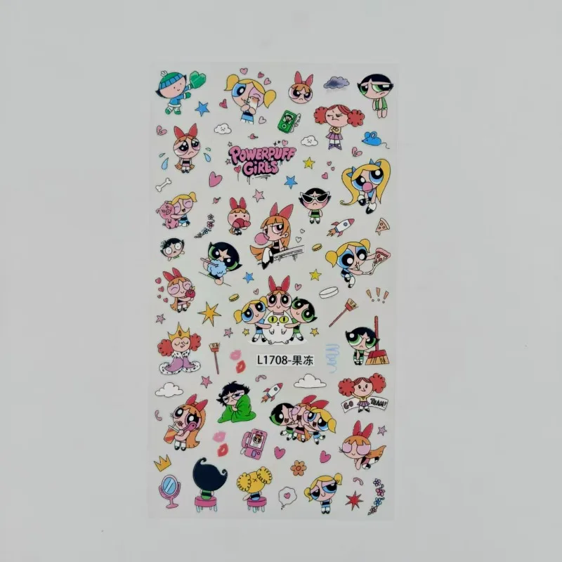 Powerpuff Girls Stickers Water - Model Kit Anime Girl ulasan dan harga