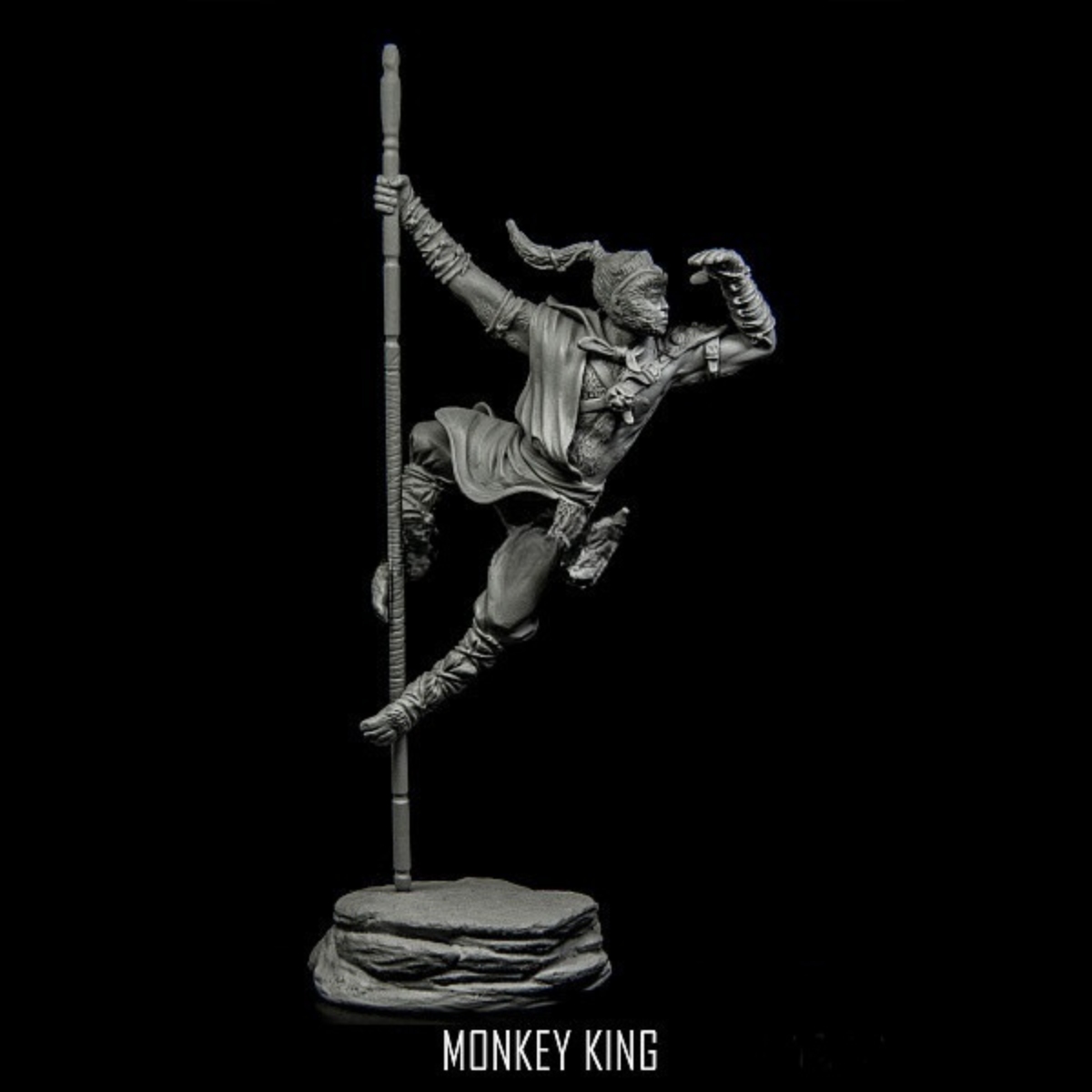 resin soldier model GK - Monke - Model Kit Wukong ulasan dan harga