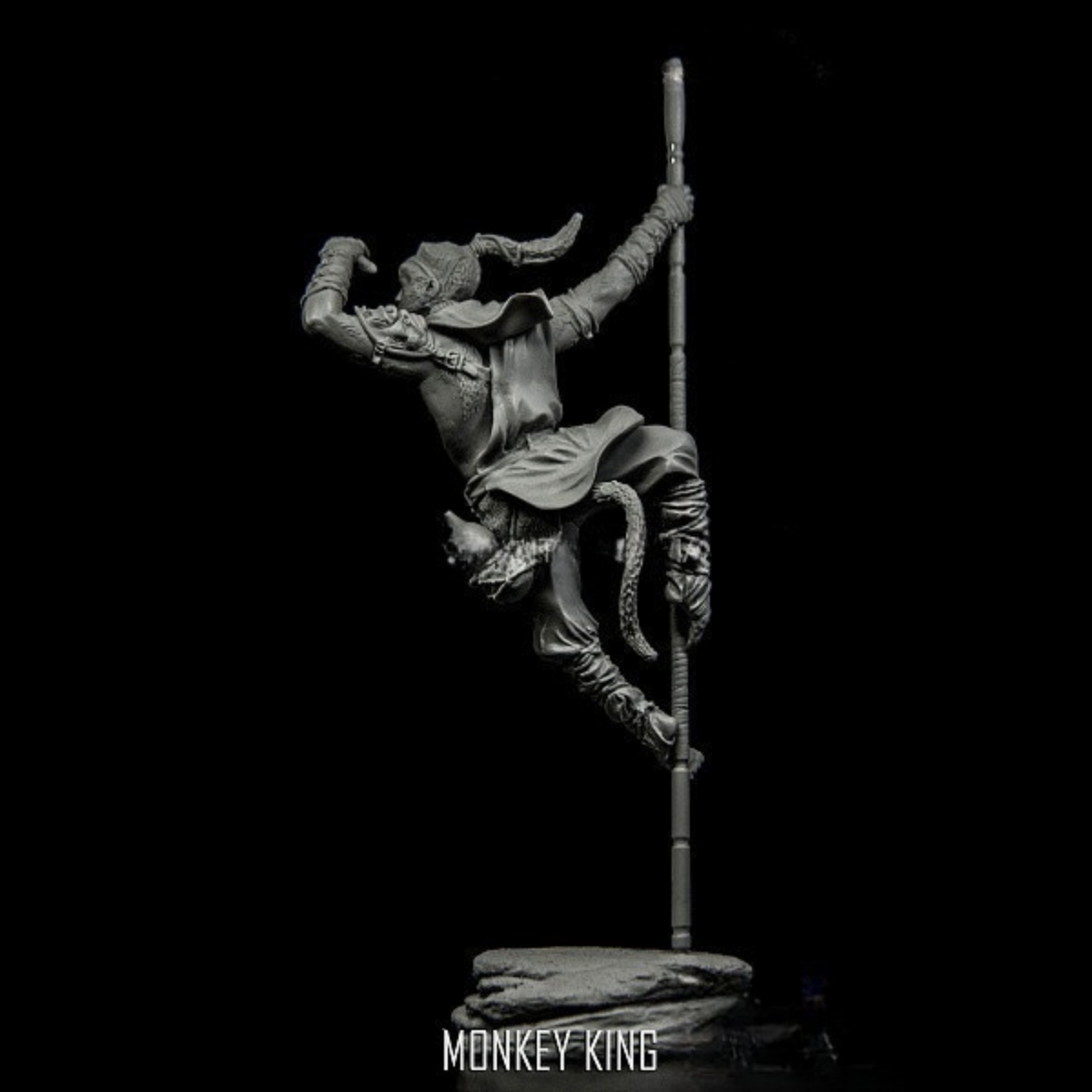resin soldier model GK - Monke - Model Kit Wukong ulasan dan harga